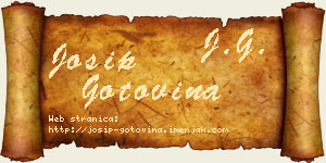 Josip Gotovina vizit kartica